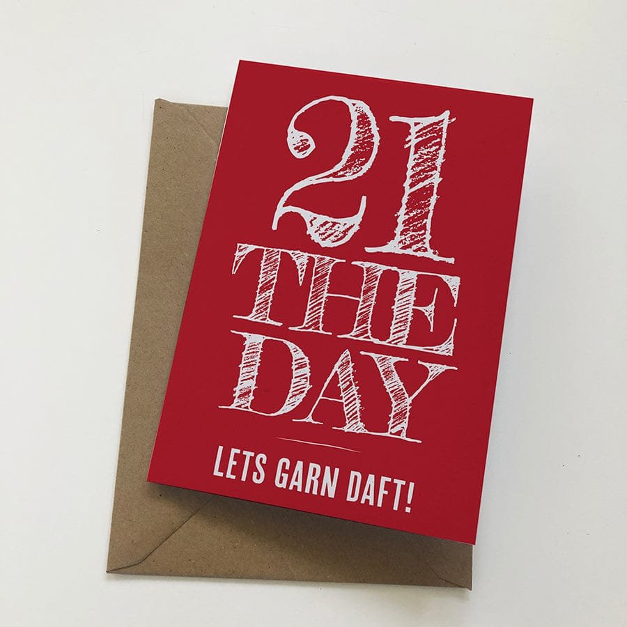 21st birthday card